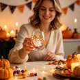 thumbnail image 5 of 2D Halloween Glass Cups, Cute Coffee Glass Cups, Glassware Drinking Glasses, Stemless Drinking Glass with Spooky Designs, Clear Cups for Cocktails, Juices & Iced Coffee (F), 5 of 9