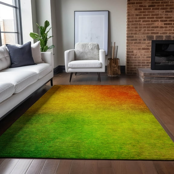 Addison Rugs Chantille Indoor/Outdoor Transitional Ombre Terracotta Washable Rectangle Rug, 8' x 10'