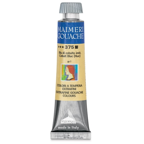 Maimeri Artist Gouache - Cobalt Blue Hue, 20 ml tube