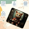 thumbnail image 3 of Cat Square 8.3x9.8 Inch Non-Slip Rubber Bottom Printed Desk Mat Gaming Mousepad Mouse Mat for Office and Gaming, 3 of 6