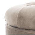 thumbnail image 6 of SAFAVIEH Amelia Contemporary Glam Tufted Storage Ottoman, Mushroom Taupe, 6 of 9