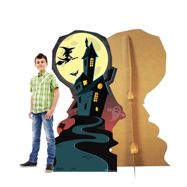 Advanced Graphics 2386 66 x 38 in. Halloween Haunted House Cardboard Standup