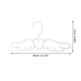 thumbnail image 2 of CRAFTHROU Multifunction White Plastic Clothes Hanger Scarf Tie Rack with Non Slip Feature, 2 of 8