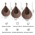 thumbnail image 5 of UDIYO 3Pcs Handmade Woven Fruit Net Bird's Nest Stylish Fine Workmanship Long Lasting Net Bag Spacious Storage Solution, 5 of 6