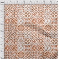thumbnail image 4 of oneOone Silk Tabby Orange Fabric Floral Sewing Craft Projects Fabric Prints By Yard 42 Inch Wide, 4 of 5