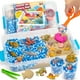 thumbnail image 1 of Kit de arena sensorial Yeonha Toys Ocean&Sand con tapa, 42 unidades para niños, 1 of 7