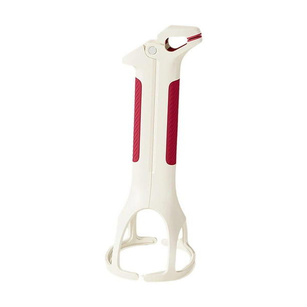 Pinza para platos calientes, soporte para cuencos, utensilio de cocina creativo, pinzas de cocina para horno Blanco Rojo