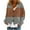 Khaki, variant on ATOYSOY Women's Classic Cardigan Uniform Sweater V Neck Button Knit Cardigans Coat with Pockets Color Block Gray L