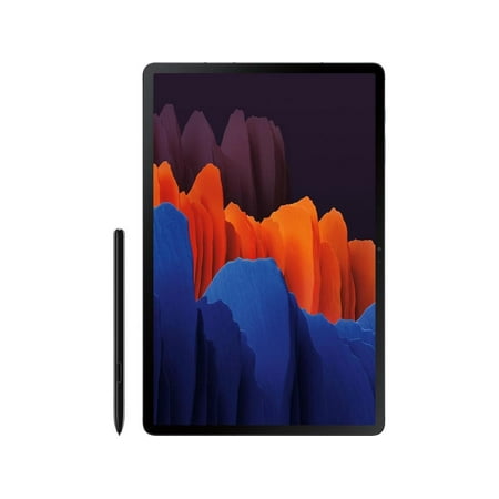 SAMSUNG Galaxy Tab S7+ Plus 12.4” 128GB Android Tablet w/ S Pen Included, Edge-to-Edge Display, Expandable Storage, Fast Charging USB-C Port, ‎SM-T970NZKAXAR, Mystic Black