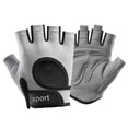 thumbnail image 3 of Guantes de entrenamiento, guantes de levantamiento de pesas, guantes de ciclismo, guantes antideslizantes para deportes al aire libre, guantes de L Gris claro, 3 of 8
