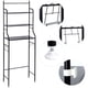 thumbnail image 4 of Estante sobre inodoro Estante para baño sobre inodoro Ahorro de espacio, Estante para inodoro de acero inoxidable - Negro 165x55x26cm esquí esquí Gafas de esquí, 4 of 5