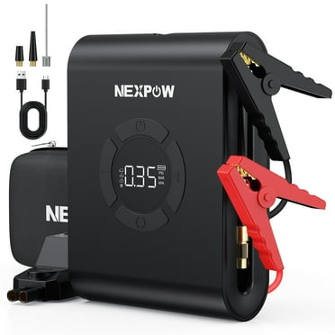 NEXPOW Jump Starter with Air Compressor, 2000A Battery Jump Starter (up to 7.0L Gas/5.5L Diesel Engines) with 150PSI Digital Tire Inflator, 12V Jump Box Battery Booster Pack