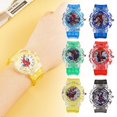 thumbnail image 3 of Spiderman Children'S Watch Boy Boy Pointer Literacy Led Colorful Flashing Light Quartz Watch, 3 of 9