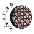 thumbnail image 4 of Naloa funny Skull star PVC Leather Spare Tire Wheel Cover for Car Truck SUV Camper Trailer Universal Fit many size14 inch, 4 of 6