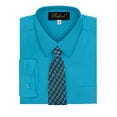 thumbnail image 2 of Chemise Habillée & Cravate pour Garçon - Turquoise, 12, 2 of 4