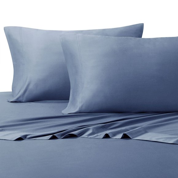 Royal Hotel Bedding Silky Soft, Viscose from Bamboo, and Cotton Blend Sheet Set, 100% Luxury Blend, 60% Viscose Made from Bamboo and 40% Cotton Bed Sheets, Full Size, Periwinkle