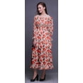 thumbnail image 3 of Bimba Floral Ladies Printed Boho Gypsy Summer Smocked Maxi Long BeachDress-X-Small, 3 of 5