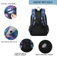 thumbnail image 4 of FORMRS Unisex School Backpack 17" Student Travel Bag with Laptop Compartment, Shark Jellyfish Pattern, 4 of 7