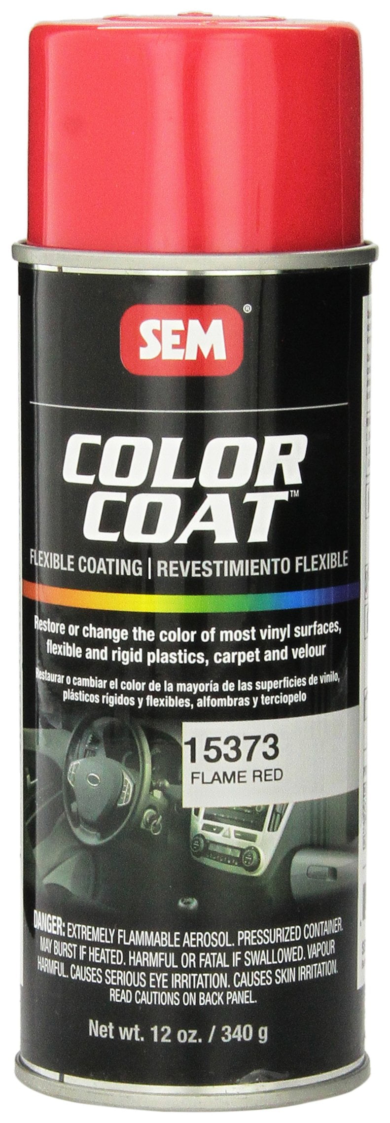 Sem Products SEM15373 Color Coat Flame Red, 16oz Aerosol Can
