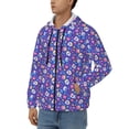 thumbnail image 3 of Kdxio colorful Skull flower leaf Print Men Hoodies Casual Hoodies for Men with Zip Pockets Full Zip Long Sleeve Sweatshirt Sports Hooded Jacket-X-Large, 3 of 5