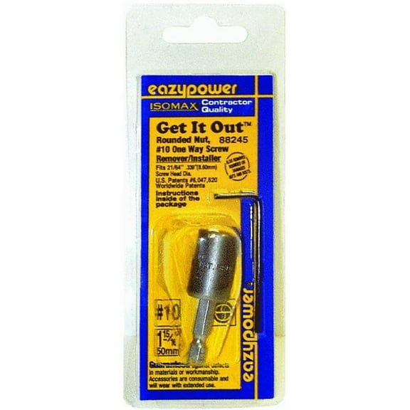 Eazypower 88245 Isomax Get-It-Out 1-Way Screw Remover/Installer, #10, Each