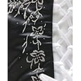 thumbnail image 2 of Flower Girl Dress Caviar Beaded Flower with Croset Tied on Side Black 16 HC1099, 2 of 3