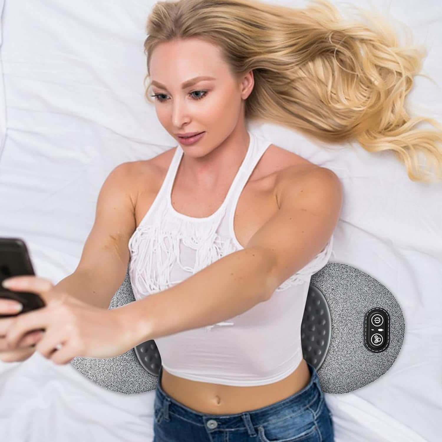 Smooth Spine Triple Fusion Back Massager, 2025 Upgraded 3 in 1 Back Massager, Massage Relaxer for Neck, Shoulders and Back Suitable for Pain Relief (#A)