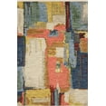 thumbnail image 4 of Woven Trends Essna - SOL02 - Contemporary Style, Abstract Pattern, Pet & Family Friendly, Living Room, Dining Room, Office, Low Pile Wool Area Rug in Multi - 5' x 8', 4 of 5