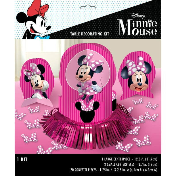 Minnie Mouse Birthday Party Table Decorating Kit Walmart Com Walmart Com