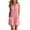 Pink, variant on Bloomae Womens Casual Rompers Overalls Shorts Summer Sleeveless V Neck One Piece Jumpsuits Loose Fit Casual Wide Leg Shorts Outfits with Pocket