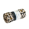 Mainstays Plush Throw, 50" x 60", Leopard