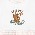 thumbnail image 4 of Inktastic Cute Teddy Bear 1st Birthday Celebration Girls Baby Dress, 4 of 5