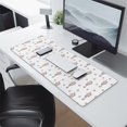 thumbnail image 2 of Long Mouse Pads for Desk,White Cartoon Seahorse Star Pattern Desk Mats on Top Of Desks, Desk Mouse Pad Extra Large with 3mm Non-Slip Base and Stitched Edge for Gaming,Office,Work,Home 31.5"x11.8", 2 of 6