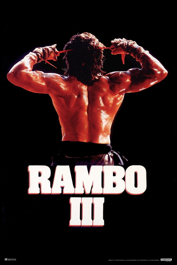 Rambo III 3 Tying Headband Back Retro Vintage 80s Movie Theater Decor