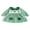 Green Plaid, variant on Toddler Baby Girl St Patricks Day Outfits Spring Irish Dress Clothes Plaid Four-leaf Clover Bow Loose Fit A Line Doll Collar Long Sleeve Dress