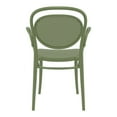thumbnail image 2 of Compamia Marcel XL Resin Outdoor Arm Chair Olive Green, Set of 2, 2 of 5