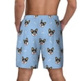 thumbnail image 3 of Kdxio Corgi Dog Print Men's Swim Trunks with Compression Liner 7 Inch Inseam Quick Dry Swim Shorts, 3 of 7