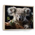 thumbnail image 2 of Designart "Koala s Countenance I" Animals Floater Framed Canvas Wall Art, 2 of 7