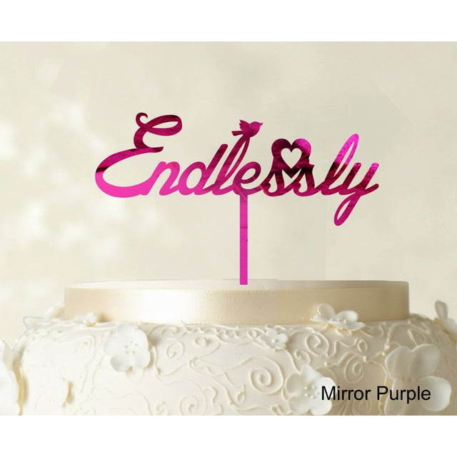 Custom Initial Cake Topper Personalized Name Cake Topper Color Option Available 5-7 Inches Wide
