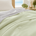 thumbnail image 6 of SUNNY HEAT Cooling Summer Comforter Twin Size 60"x80", Cooling Blanket for Hot Sleepers, Lightweight Breathable Double-Sided Quilt, Gray & Icegreen, 6 of 9