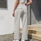 thumbnail image 5 of TaTaai Women's Solid Color Corduroy Sweatpants Elastic Waist Long Trousers with Pockets Casual Loose Sport Pants for Daily Outdoor Wear Gift, 5 of 5