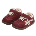 thumbnail image 5 of MYShe Kids Fashion Sneaker Athletic Running Shoe with One Strap Boys Girls Toddler Athletic Shoes,Wine,Size 8.5, 5 of 6