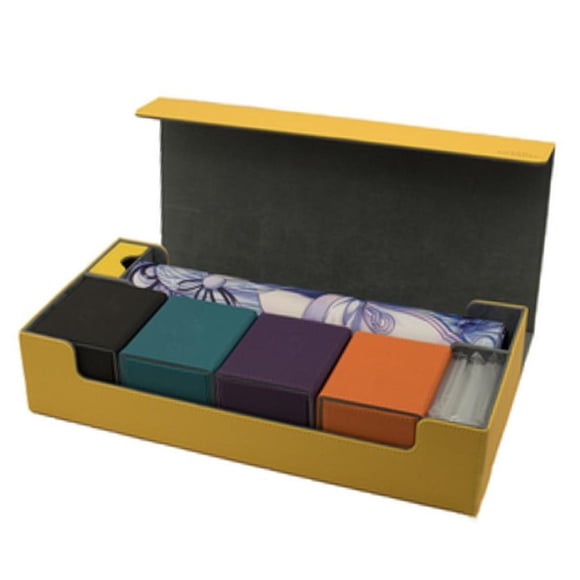 fastboy CARD CASE + Divider-Trading Card Deck Box 405x200x90mm Black Yellow