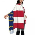 thumbnail image 3 of Flag Of North Carolina Women's Pashmina Shawl Wraps Fringe Scarf Long Large Scarf, 3 of 7