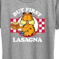 thumbnail image 3 of Garfield - But First Lasagna - Women's Short Sleeve Graphic T-Shirt, 3 of 5