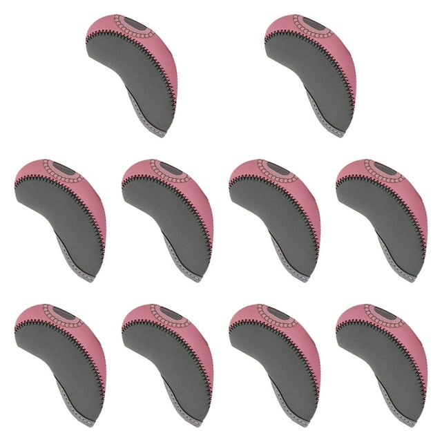 10pcs Golf Cubiertas de cabeza de hierro Proteja la manga anti -scratch protege de la cabeza resistente al desgaste de la altura de la