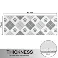 thumbnail image 5 of Kitchen Rugs Sets Of 2,Pawprints Argyle Anti Fatigue Kitchen Mat Rugs Non Slip Washable,Decorative Kitchen Floor Mats for Kitchen,Sink,Laundry,17"X47", 5 of 5