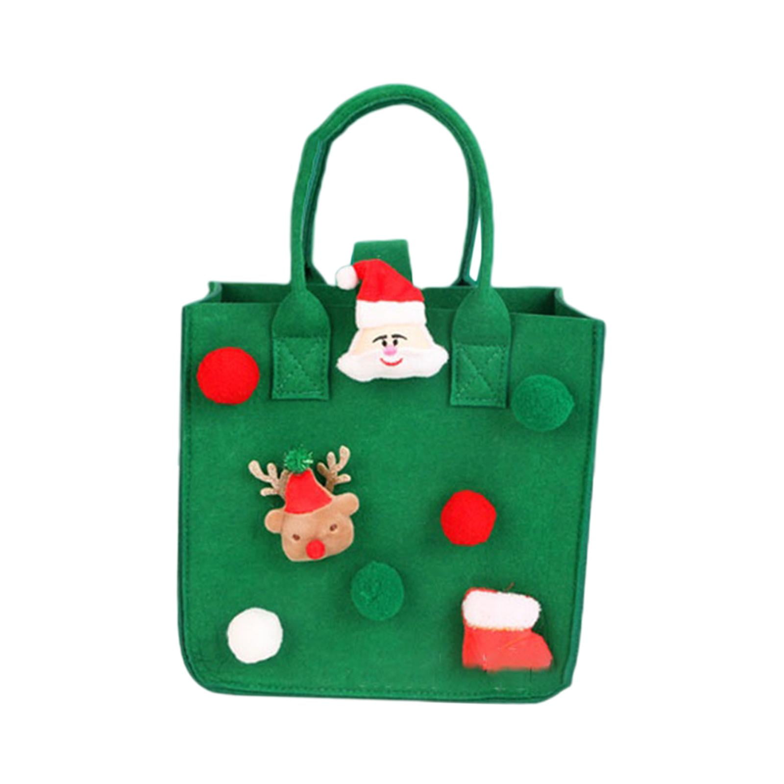 Hacer Bolsitas Navideñas Bolsas Para Navidad Fieltro Bolsita