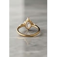 thumbnail image 4 of 2Ct Marquise Cut Lab Created Diamond Engagement Ring 14K Yellow Gold Plated, 4 of 5