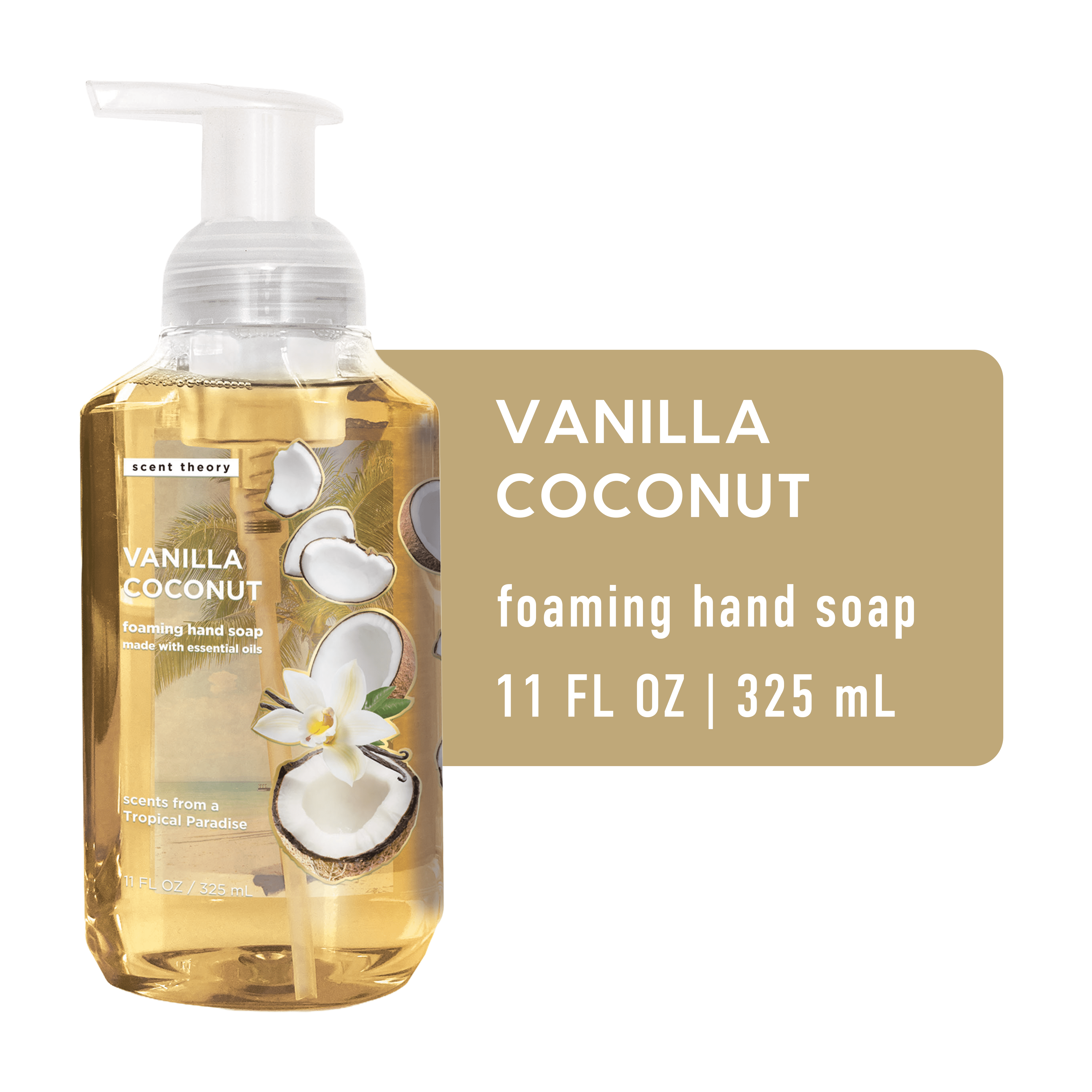 (2 pack) Scent Theory Foaming Hand Soap, Vanilla Coconut, 11 fl oz